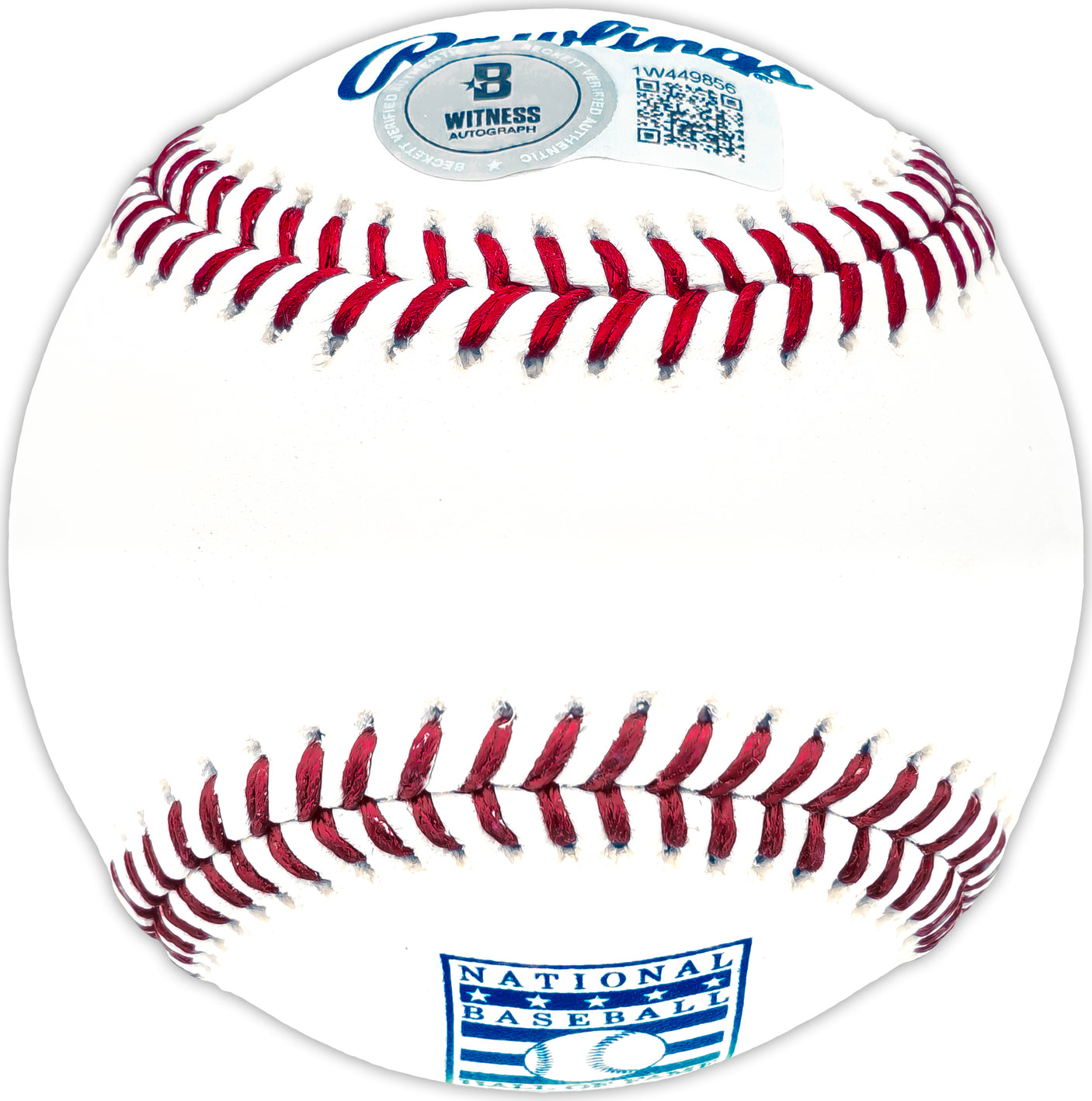 Edgar Martinez Autographed Official Hall of Fame HOF Logo Baseball Seattle Mariners Beckett BAS Witness Stock #230600