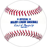 Edgar Martinez Autographed Official Hall of Fame HOF Logo Baseball Seattle Mariners Beckett BAS Witness Stock #230600