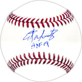 Edgar Martinez Autographed Official MLB Baseball Seattle Mariners "HOF 19" Beckett BAS Witness Stock #230601