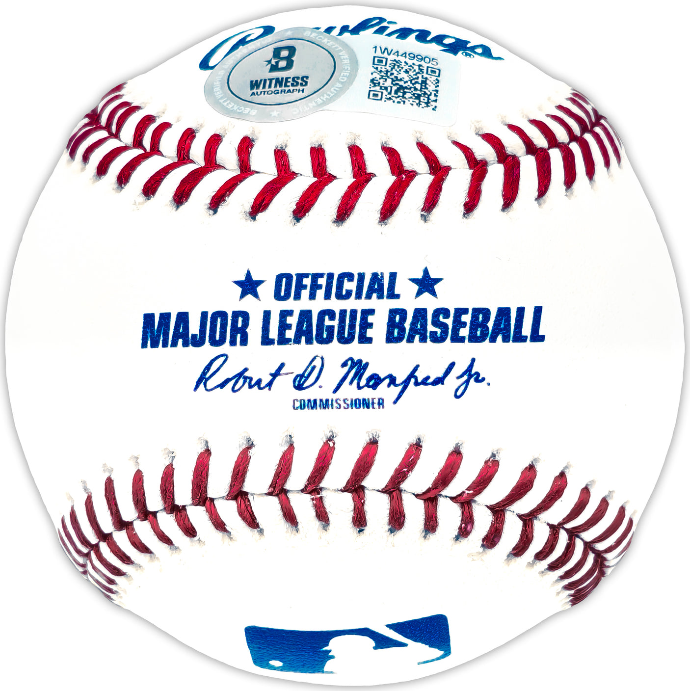 Edgar Martinez Autographed Official MLB Baseball Seattle Mariners "HOF 19" Beckett BAS Witness Stock #230601