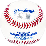 Edgar Martinez Autographed Official MLB Baseball Seattle Mariners "HOF 19" Beckett BAS Witness Stock #230601