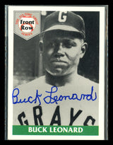 Buck Leonard Autographed 1992 Front Row Sealed All-Time Great Signature Series Card Set Negro Leagues #/5000 SKU #248646