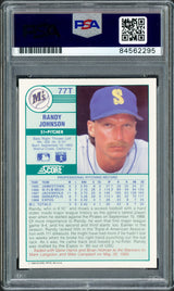 Randy Johnson Autographed 1989 Score Rookie Traded Card #77T Seattle Mariners Auto Grade Gem Mint 10 PSA/DNA #84562295