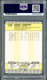 Randy Johnson Autographed 1989 Fleer Update Rookie Card #U-59 Seattle Mariners Auto Grade Gem Mint 10 PSA/DNA #84562859