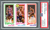 Magic Johnson Autographed 1980 Topps Traded Rookie Card Los Angeles Lakers Auto Grade Gem Mint 10 PSA/DNA #42350937