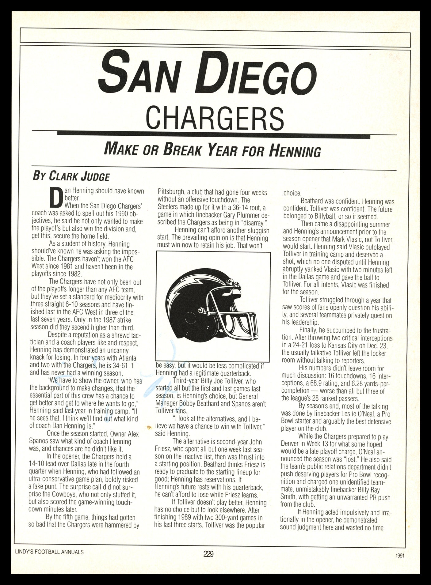 Junior Seau Autographed Magazine Page San Diego Chargers Beckett BAS #AE16547