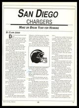 Junior Seau Autographed Magazine Page San Diego Chargers Beckett BAS #AE16547