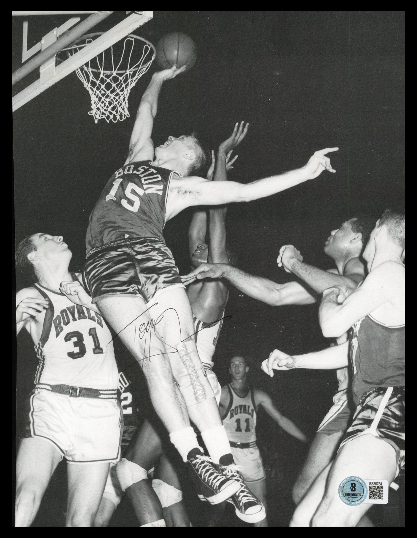 Tommy Heinsohn Autographed 8x11 Magazine Page Photo Boston Celtics Beckett BAS QR #BS36734