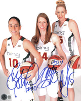 Sue Bird, Lauren Jackson & Katie Smith Autographed 8x10 Photo Seattle Storm Beckett BAS #AE16753