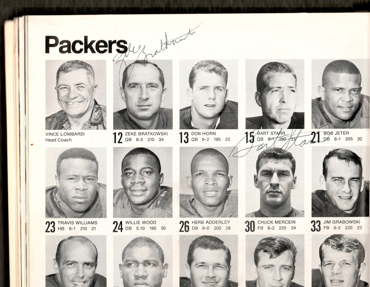 1968 Green Bay Packers Autographed Super Bowl II Program With 21 Signatures Including Bart Starr & Henry Jordan Beckett BAS #AE16479