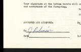 Jackie Robinson Autographed 1956 Greatest Sports Thrill Contract Brooklyn Dodgers Beckett BAS #AE16478
