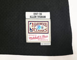 Philadelphia 76ers Allen Iverson Autographed Black Authentic Mitchell & Ness 1997-98 HWC Swingman Jersey Size L Beckett BAS Witness Stock #245730