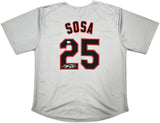 Chicago White Sox Sammy Sosa Autographed Gray Jersey Beckett BAS Witness Stock #245741