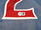 Chicago Cubs Sammy Sosa Autographed Blue Jersey Beckett BAS Witness Stock #245742