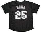 Chicago White Sox Sammy Sosa Autographed Black Jersey Beckett BAS Witness Stock #245740