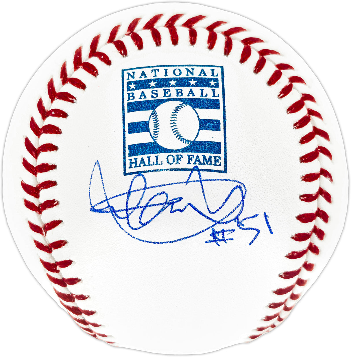 Ichiro Suzuki Autographed Official Hall of Fame HOF Logo MLB Baseball Seattle Mariners IS Holo & "#51" Beckett BAS Witness Stock #246185