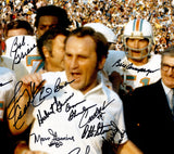1972 Miami Dolphins Perfect Season Team Autographed 20x24 Photo With 40+ Signatures Including Don Shula & Bob Griese #/117 Fanatics Holo Stock #246184