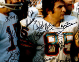 1972 Miami Dolphins Perfect Season Team Autographed 20x24 Photo With 40+ Signatures Including Don Shula & Bob Griese #/117 Fanatics Holo Stock #246184