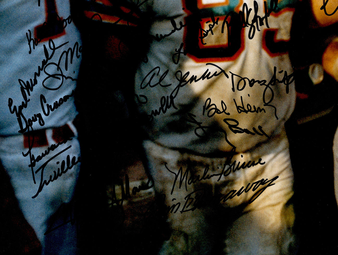 1972 Miami Dolphins Perfect Season Team Autographed 20x24 Photo With 40+ Signatures Including Don Shula & Bob Griese #/117 Fanatics Holo Stock #246184