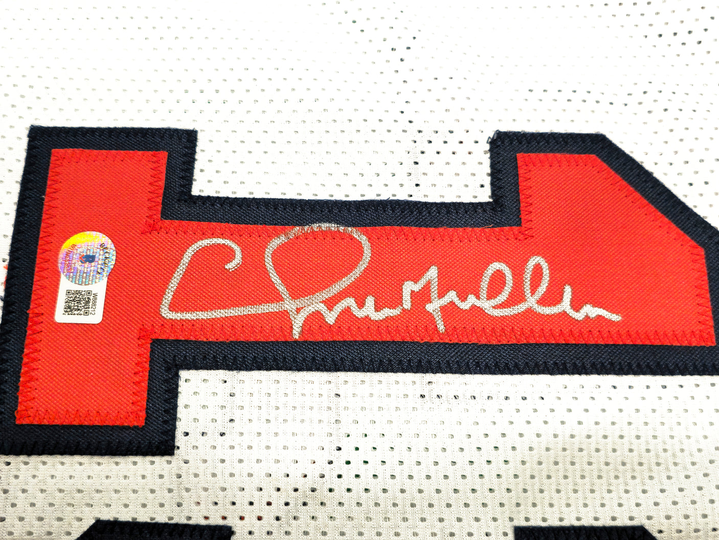 Team USA Chris Mullin Autographed White Jersey Beckett BAS Witness Stock #232595