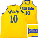 Golden State Warriors Tim Hardaway Autographed Yellow Jersey Beckett BAS Witness Stock #232600