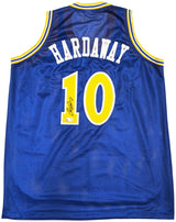 Golden State Warriors Tim Hardaway Autographed Blue Jersey Beckett BAS Witness Stock #232598