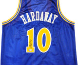 Golden State Warriors Tim Hardaway Autographed Blue Jersey Beckett BAS Witness Stock #232598