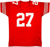 San Francisco 49ers Ji'Ayir Brown Autographed Red Jersey Beckett BAS Witness Stock #232605