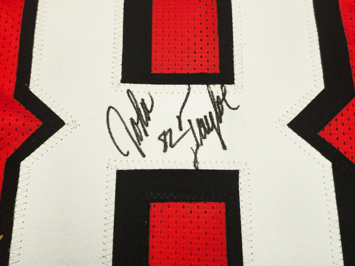 San Francisco 49ers John Taylor Autographed Red Jersey Beckett BAS Witness Stock #232608