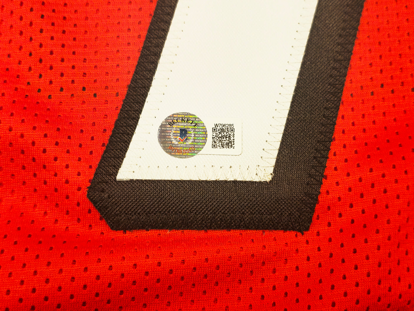 San Francisco 49ers Ji'Ayir Brown Autographed Red Jersey Beckett BAS Witness Stock #232606