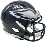 Jason Kelce Autographed Philadelphia Eagles Black Speed Mini Helmet Beckett BAS QR Stock #232726