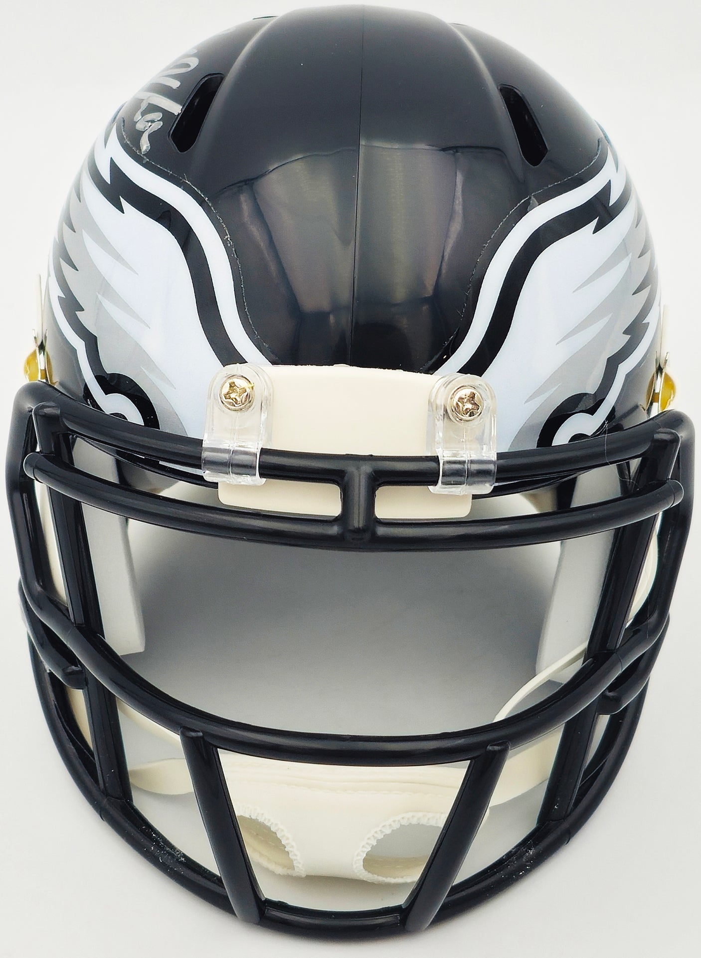 Jason Kelce Autographed Philadelphia Eagles Black Speed Mini Helmet Beckett BAS QR Stock #232726