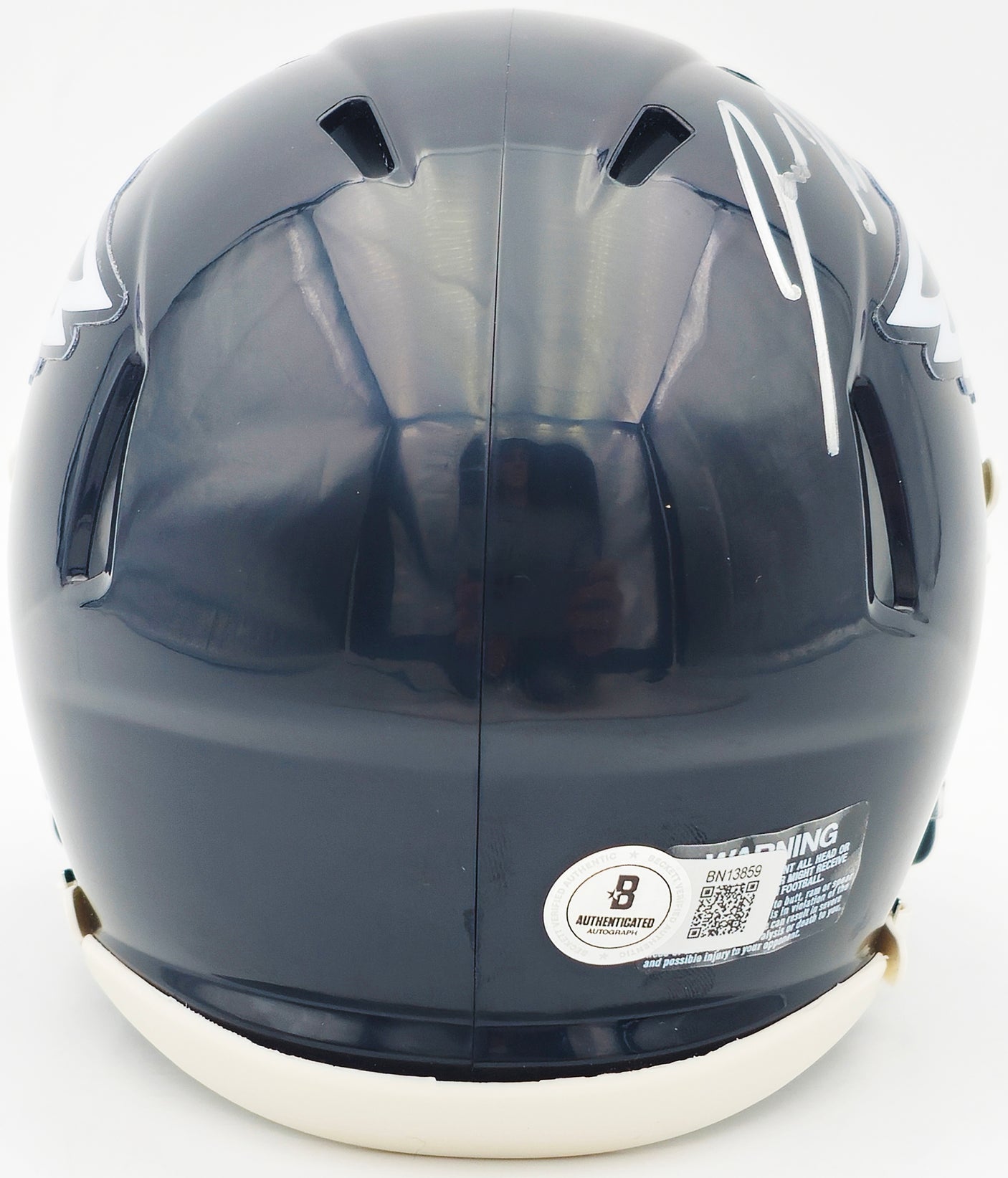 Jason Kelce Autographed Philadelphia Eagles Black Speed Mini Helmet Beckett BAS QR Stock #232726