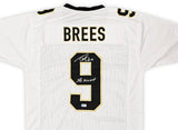 New Orleans Saints Drew Brees Autographed White Jersey "SB XLIV MVP" Beckett BAS Witness Stock #216828
