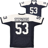 Dallas Cowboys Mark Stepnoski Autographed Dark Blue Jersey Beckett BAS Stock #216614