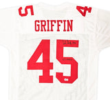 Ohio State Buckeyes Archie Griffin Autographed White Jersey "HT 1974/75" Beckett BAS Witness Stock #216728