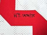 Ohio State Buckeyes Archie Griffin Autographed White Jersey "HT 1974/75" Beckett BAS Witness Stock #216728
