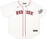 Boston Red Sox Pedro Martinez Autographed White Nike Jersey Size XL 2004 WS Patch Beckett BAS Witness Stock #216947