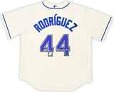 Seattle Mariners Julio Rodriguez Autographed Cream Nike Jersey Size XL "2022 AL ROY" Fanatics Holo Stock #216021