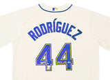 Seattle Mariners Julio Rodriguez Autographed Cream Nike Jersey Size XL "2022 AL ROY" Fanatics Holo Stock #216021