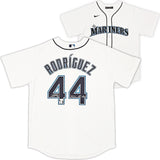 Seattle Mariners Julio Rodriguez Autographed White Nike Jersey Size L "2022 AL ROY" Fanatics Holo Stock #216020