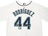 Seattle Mariners Julio Rodriguez Autographed White Nike Jersey Size L "2022 AL ROY" Fanatics Holo Stock #216020