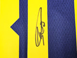 Golden State Warriors Stephen Curry Autographed Blue Jordan Statement Edition Jersey Size 48 Beckett BAS QR Stock #216024