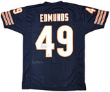 Chicago Bears Tremaine Edmunds Autographed Blue Jersey Beckett BAS QR Stock #216946