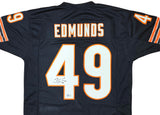 Chicago Bears Tremaine Edmunds Autographed Blue Jersey Beckett BAS QR Stock #216946