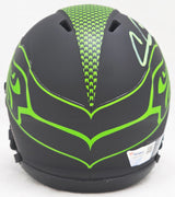 Chris Carson Autographed Seattle Seahawks Eclipse Black Speed Mini Helmet Fanatics Holo Stock #216809