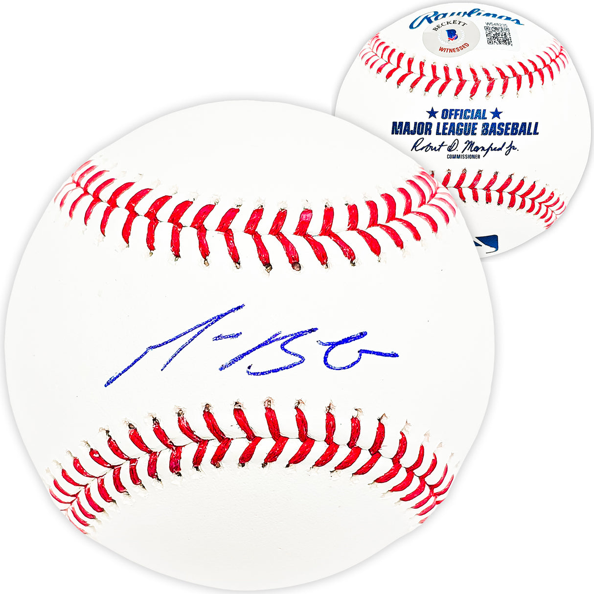 Michael Busch Autographed Baseball Chicago Cubs Beckett BAS Witness Stock #216942