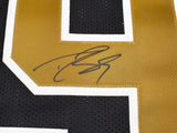 New Orleans Saints Drew Brees Autographed Black Jersey Beckett BAS QR Stock #246269