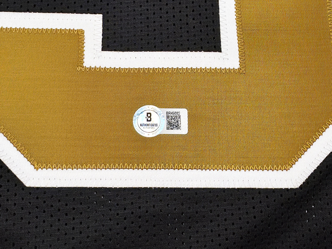 New Orleans Saints Drew Brees Autographed Black Jersey Beckett BAS QR Stock #246269