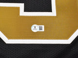 New Orleans Saints Drew Brees Autographed Black Jersey Beckett BAS QR Stock #246269